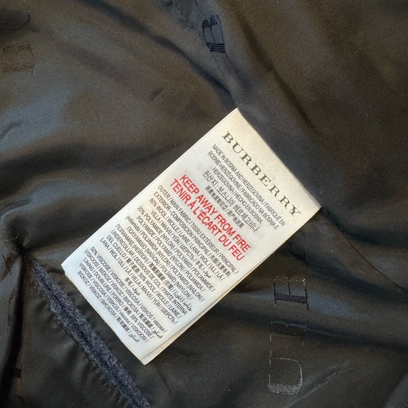 BURBERRY KIDS 4 wool/cashmere peacoat - Picture 5 of 9